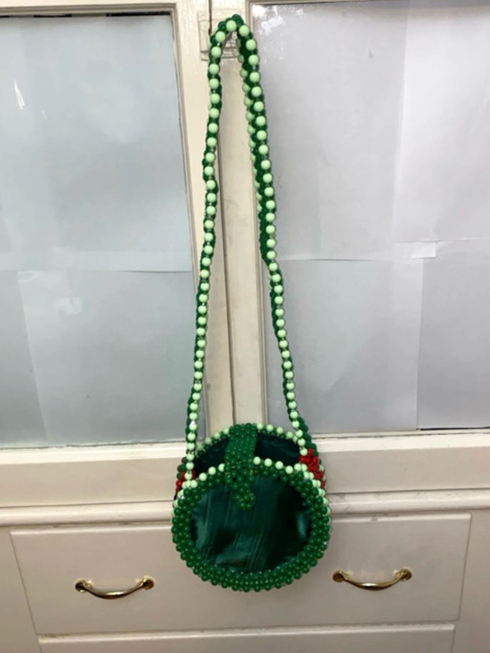Handmade beaded bag,Shoulder Handbag Watermelon Clutch purse Bag